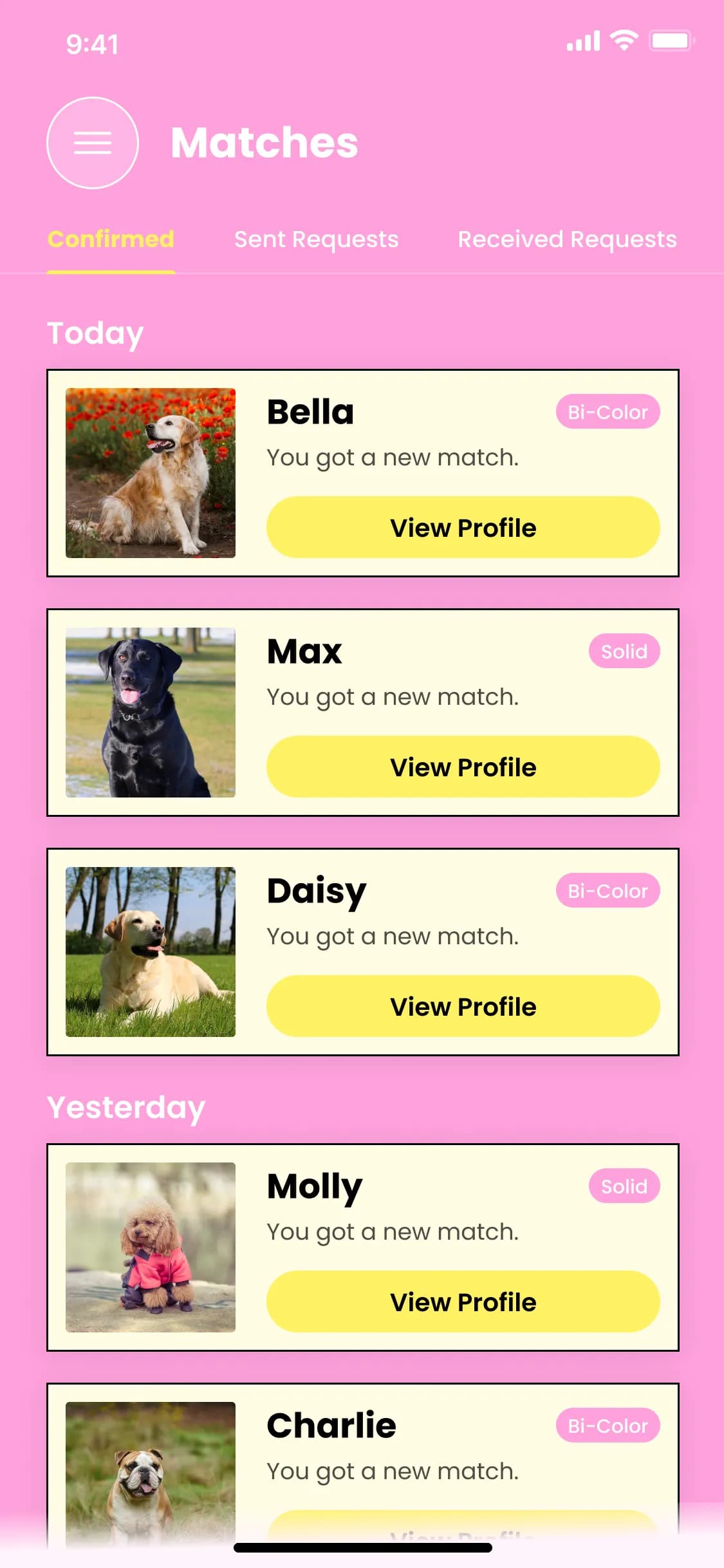 Doxie Nearby Dogs screen