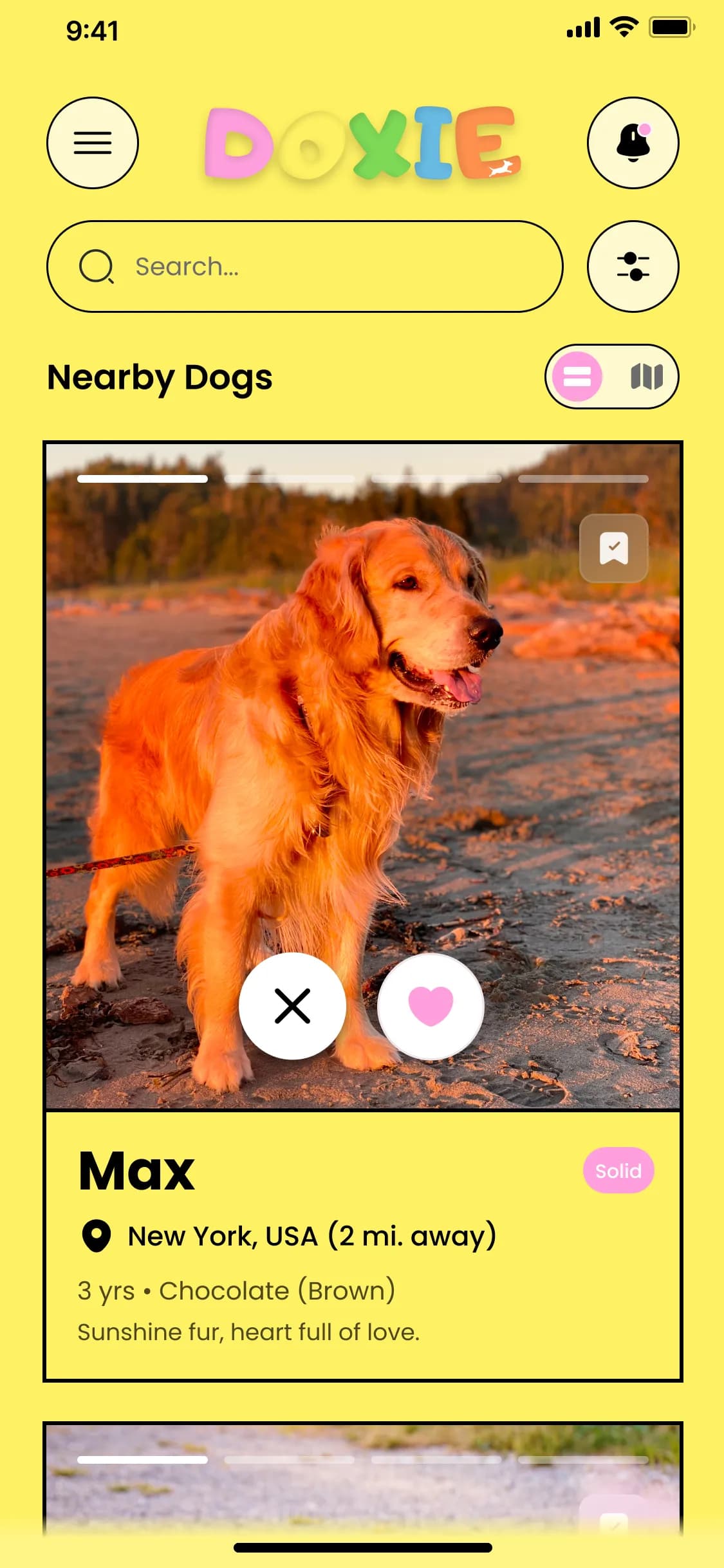 Doxie Services screen